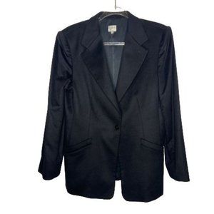 Armani Collezioni Women's 100% Cashmere One Button Long Blazer Jacket Size 14